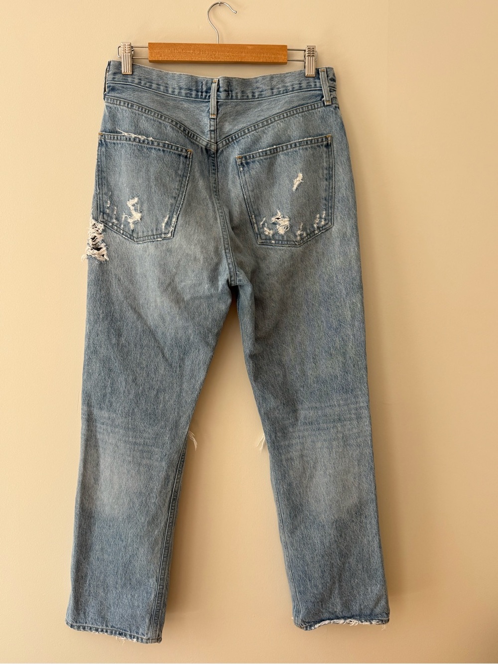 AGOLDE 90s Jeans Ripped Light Wash - Picture 6 of 12